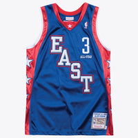 NBA Allen Iverson 2004 All-Star Authentic Basketball Jersey, Royal Sportswear Jersey Shirt, Sleeveless Athletic Tank Jersey, Casual Gift for Men