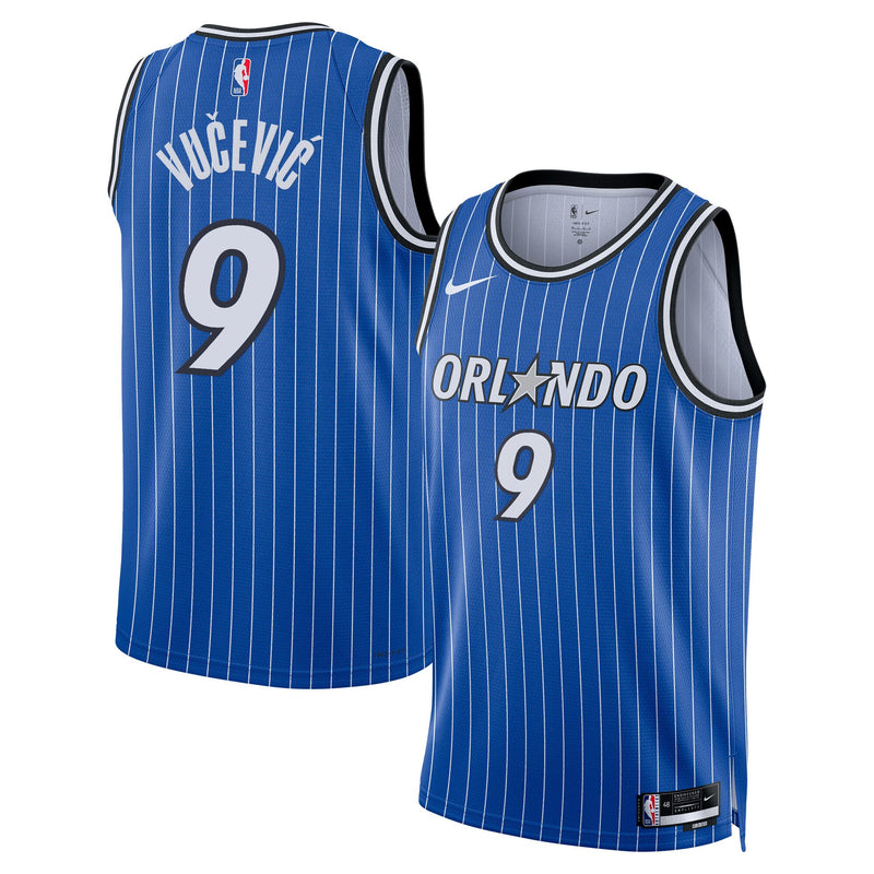 Nikola Vučević Orlando Magic Basketball Jersey, Blue Swingman Sportswear Jersey Shirt, Sleeveless Athletic Tank Jersey, Casual Gift for Men