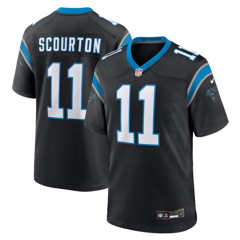 Nic Scourton Carolina Panthers Football Jersey, Black Game Sportswear Jersey Shirt, Lightweight Breathable Athletic Jersey, Casual Gift for Men