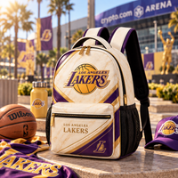 LAL Ivory Court - Gold-Lined Purple Backpack Composition
