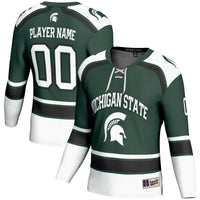 Michigan State Spartans Hockey Jersey, Green Sportswear Jersey Shirt, Long Sleeve Hockey Sweater Jersey, Casual Gift for Men, Style 200899620