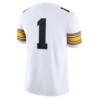 Iowa Hawkeyes Football Jersey, White Game Sportswear Jersey Shirt, Lightweight Breathable Athletic Jersey, Casual Gift for Men