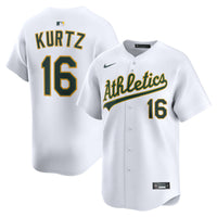 Nick Kurtz Athletics Baseball Jersey, White Limited Home Sportswear Jersey Shirt, Lightweight Breathable Athletic Jersey, Casual Gift for Men