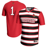 Louisville Cardinals Lightweight Soccer Jersey, Red Fashion Sportswear Jersey Shirt, Lightweight Breathable Athletic Jersey, Casual Gift for Men