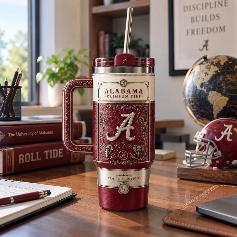 ALA Heritage Crest - Crimson and Cream Tumbler Statement