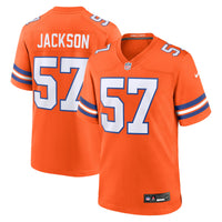 Tom Jackson Denver Broncos Football Jersey, Orange Game Sportswear Jersey Shirt, Lightweight Breathable Athletic Jersey, Casual Gift for Men