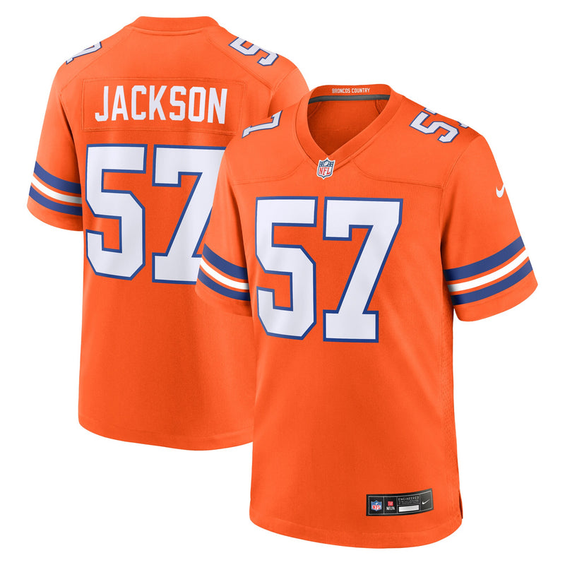 Tom Jackson Denver Broncos Football Jersey, Orange Game Sportswear Jersey Shirt, Lightweight Breathable Athletic Jersey, Casual Gift for Men