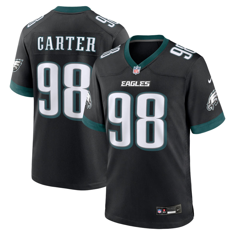 Jalen Carter Philadelphia Eagles Football Jersey, Black Sportswear Jersey Shirt, Lightweight Breathable Athletic Jersey, Casual Gift for Men