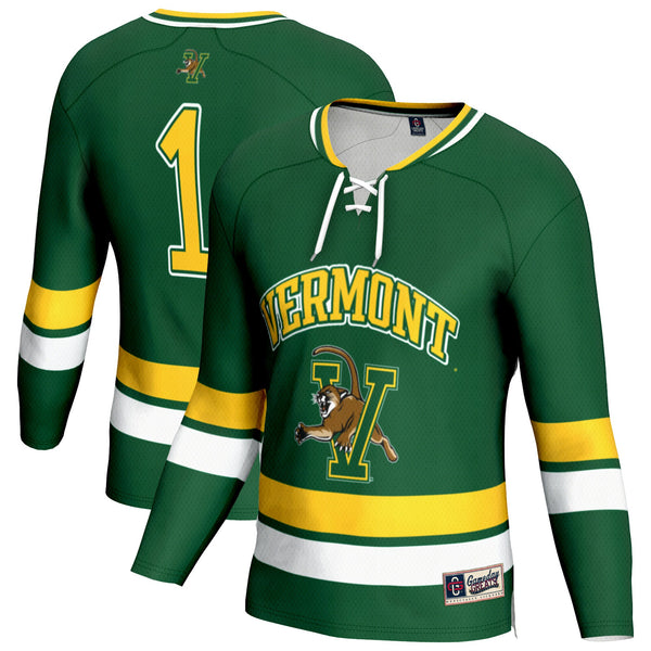 Vermont Catamounts Lightweight Hockey Fashion Jersey - Green