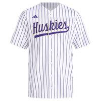 Washington Huskies Baseball Jersey, White Replica Sportswear Jersey Shirt, Lightweight Breathable Athletic Jersey, Casual Gift for Men