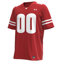Wisconsin Badgers Football Jersey, Red Sportswear Jersey Shirt, Lightweight Breathable Athletic Jersey, Casual Gift for Men, Style 202155511