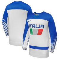Italy White 2026 Away Replica Hockey Jersey, Hockey Sportswear Jersey Shirt, Long Sleeve Hockey Sweater Jersey, Casual Gift for Men