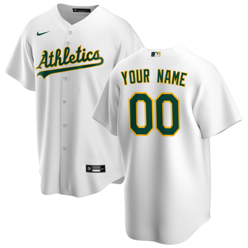 Athletics Baseball Jersey, White Replica Sportswear Jersey Shirt, Lightweight Breathable Athletic Jersey, Casual Gift for Men, Style 3811565