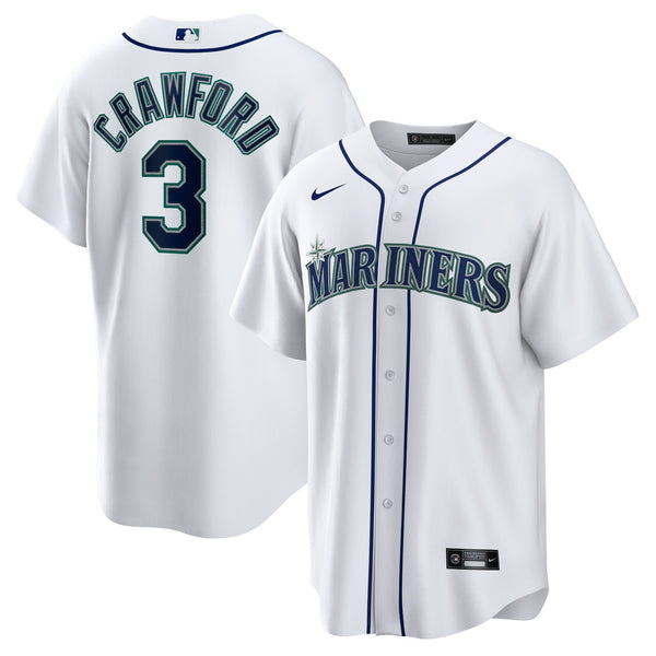 Seattle Mariners JP Crawford White Home Replica Jersey