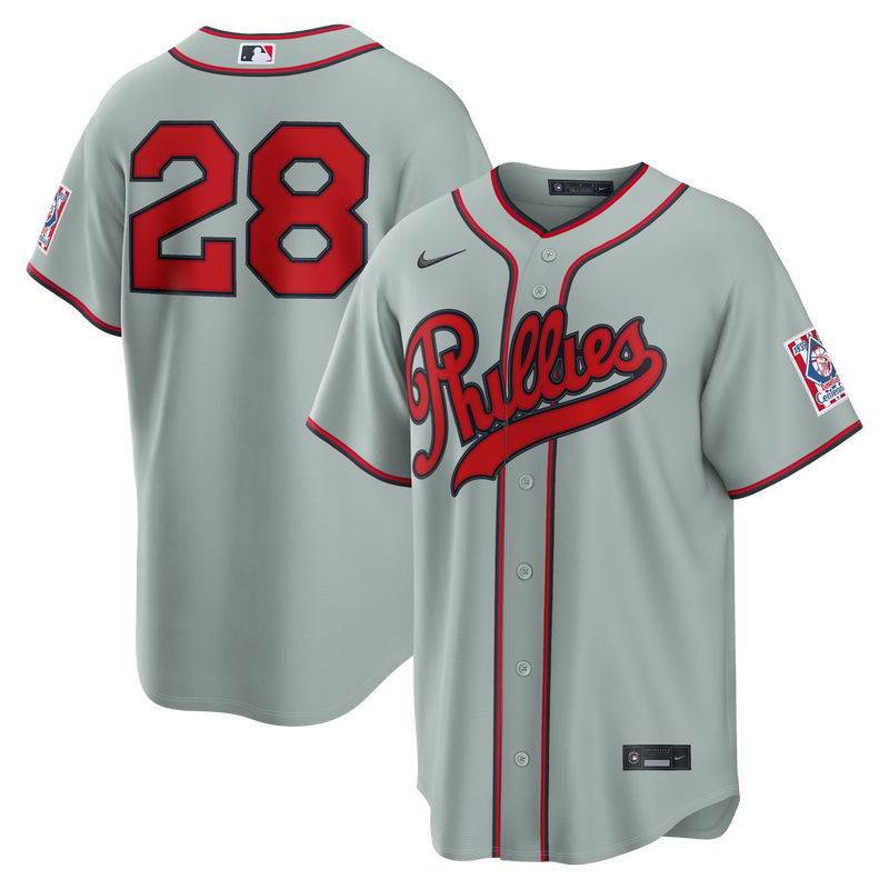 Alec Bohm Philadelphia Phillies Baseball Jersey, Gray Sportswear Jersey Shirt, Lightweight Breathable Athletic Jersey, Casual Gift for Men