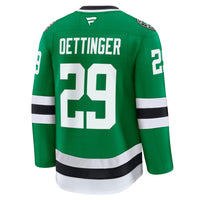 Jake Oettinger Dallas Stars Hockey Jersey, Kelly Green Premium Sportswear Jersey Shirt, Long Sleeve Hockey Sweater Jersey, Casual Gift for Men