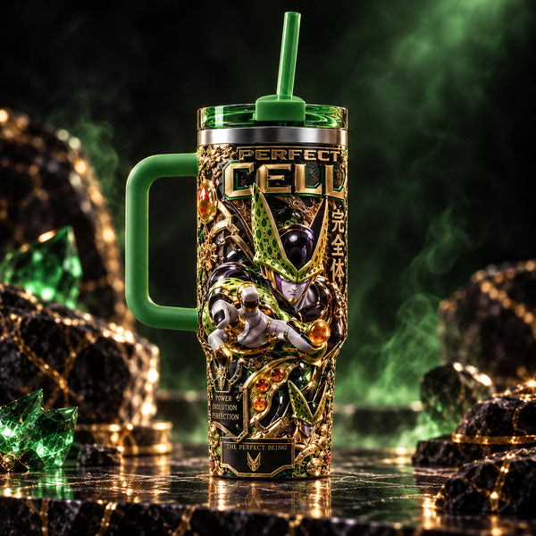 CL - Perfection in Gold and Green, Ornate Tumbler Composition - main