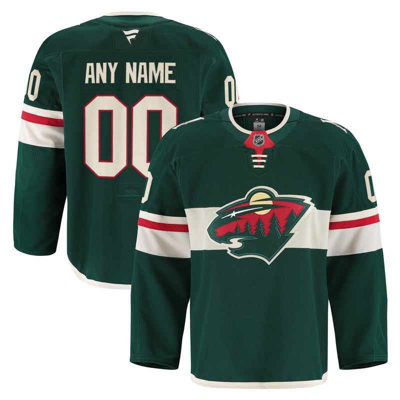 Minnesota Wild Hockey Jersey, Green Authentic Sportswear Jersey Shirt, Long Sleeve Hockey Sweater Jersey, Casual Gift for Men, Style 202056768