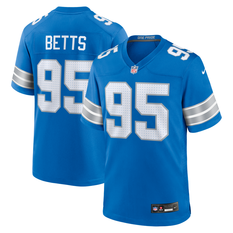 Mathieu Betts Detroit Lions Football Jersey, Blue Game Sportswear Jersey Shirt, Lightweight Breathable Athletic Jersey, Casual Gift for Men