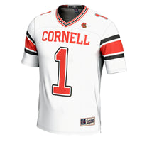 Cornell Big Red Football Jersey, White Sportswear Jersey Shirt, Lightweight Breathable Athletic Jersey, Casual Gift for Men