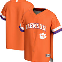 Clemson Tigers Baseball Jersey, Orange Sportswear Jersey Shirt, Lightweight Breathable Athletic Jersey, Casual Gift for Men