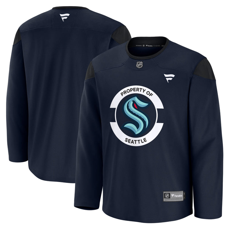 Seattle Kraken Hockey Jersey, Navy Sportswear Jersey Shirt, Long Sleeve Hockey Sweater Jersey, Casual Gift for Men