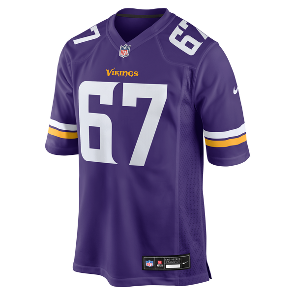 Minnesota Vikings Justin Skule Purple Team Game Jersey