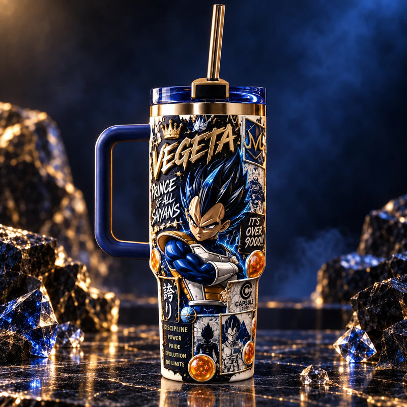 Prince Of All Saiyans - Vegeta Gold-Line Tumbler