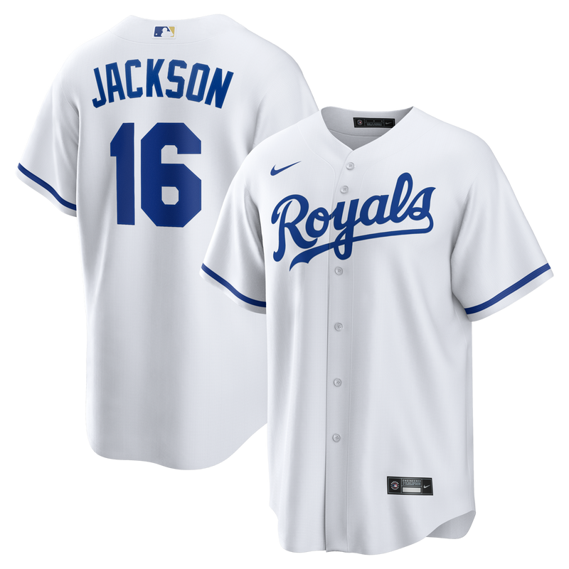 Bo Jackson Kansas City Royals Baseball Jersey, White Sportswear Jersey Shirt, Lightweight Breathable Athletic Jersey, Casual Gift for Men