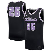 Kansas State Wildcats Basketball Jersey, Anthracite Replica Sportswear Jersey Shirt, Sleeveless Athletic Tank Jersey, Casual Gift for Men