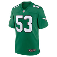 Zack Baun Philadelphia Eagles Football Jersey, Kelly Green Sportswear Jersey Shirt, Lightweight Breathable Athletic Jersey, Casual Gift for Men