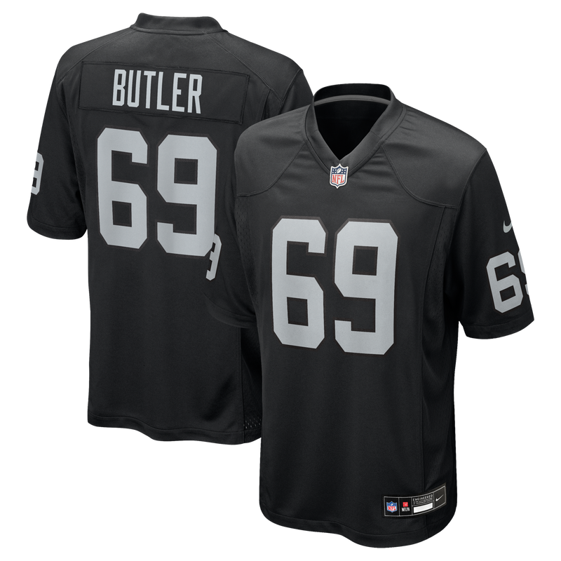 Adam Butler Las Vegas Raiders Football Jersey, Black Game Sportswear Jersey Shirt, Lightweight Breathable Athletic Jersey, Casual Gift for Men