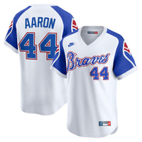Hank Aaron Atlanta Braves Baseball Jersey, White Limited Sportswear Jersey Shirt, Lightweight Breathable Athletic Jersey, Casual Gift for Men