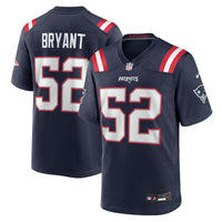 Marcus Bryant New England Patriots Football Jersey, Navy Sportswear Jersey Shirt, Lightweight Breathable Athletic Jersey, Casual Gift for Men