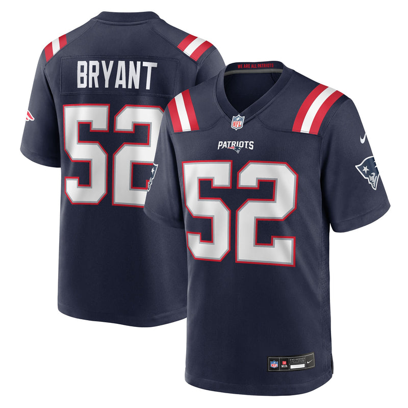 Marcus Bryant New England Patriots Football Jersey, Navy Sportswear Jersey Shirt, Lightweight Breathable Athletic Jersey, Casual Gift for Men