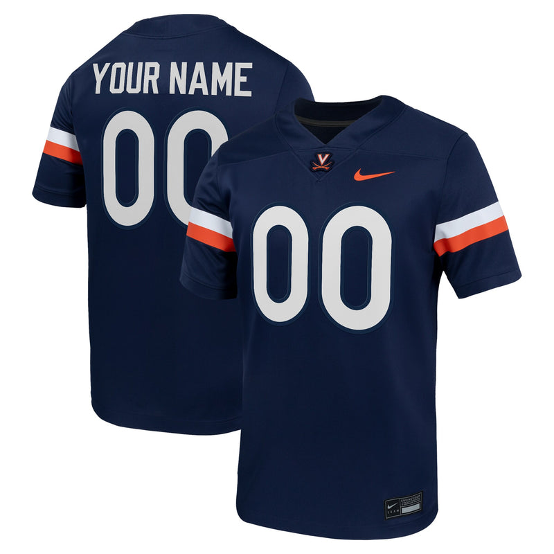 Virginia Cavaliers Football Jersey, Navy Sportswear Jersey Shirt, Lightweight Breathable Athletic Jersey, Casual Gift for Men, Style 202143836