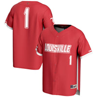 Louisville Cardinals Baseball Jersey, Red Sportswear Jersey Shirt, Lightweight Breathable Athletic Jersey, Casual Gift for Men, Style 201141754