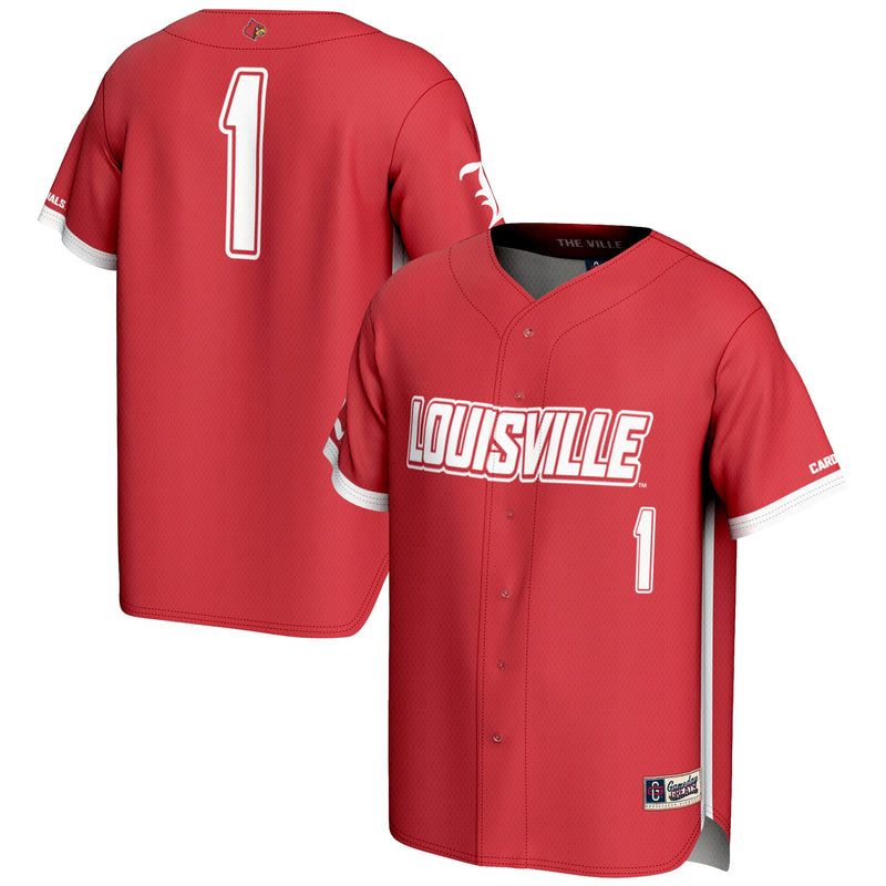 Louisville Cardinals Baseball Jersey, Red Sportswear Jersey Shirt, Lightweight Breathable Athletic Jersey, Casual Gift for Men, Style 201141754