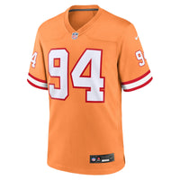 Calijah Kancey Tampa Bay Buccaneers Football Jersey, Orange Sportswear Jersey Shirt, Lightweight Breathable Athletic Jersey, Casual Gift for Men
