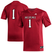 Miami University RedHawks Football Jersey, Red Replica Sportswear Jersey Shirt, Lightweight Breathable Athletic Jersey, Casual Gift for Men