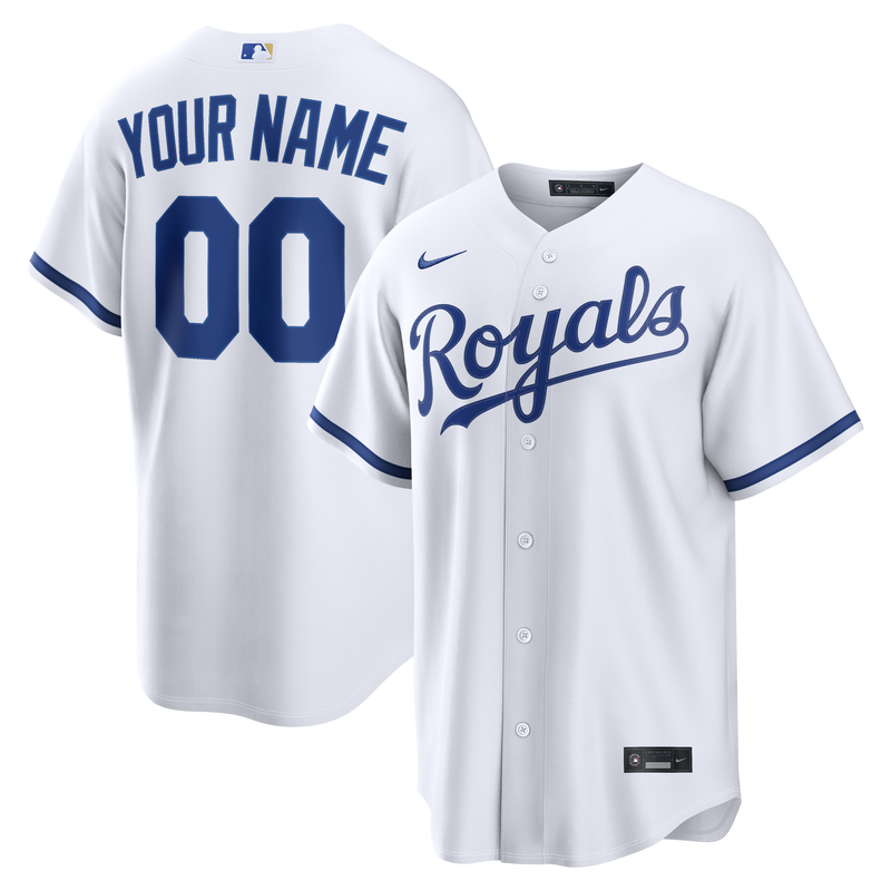 Kansas City Royals Baseball Jersey, White Sportswear Jersey Shirt, Lightweight Breathable Athletic Jersey, Casual Gift for Men, Style 2001926002