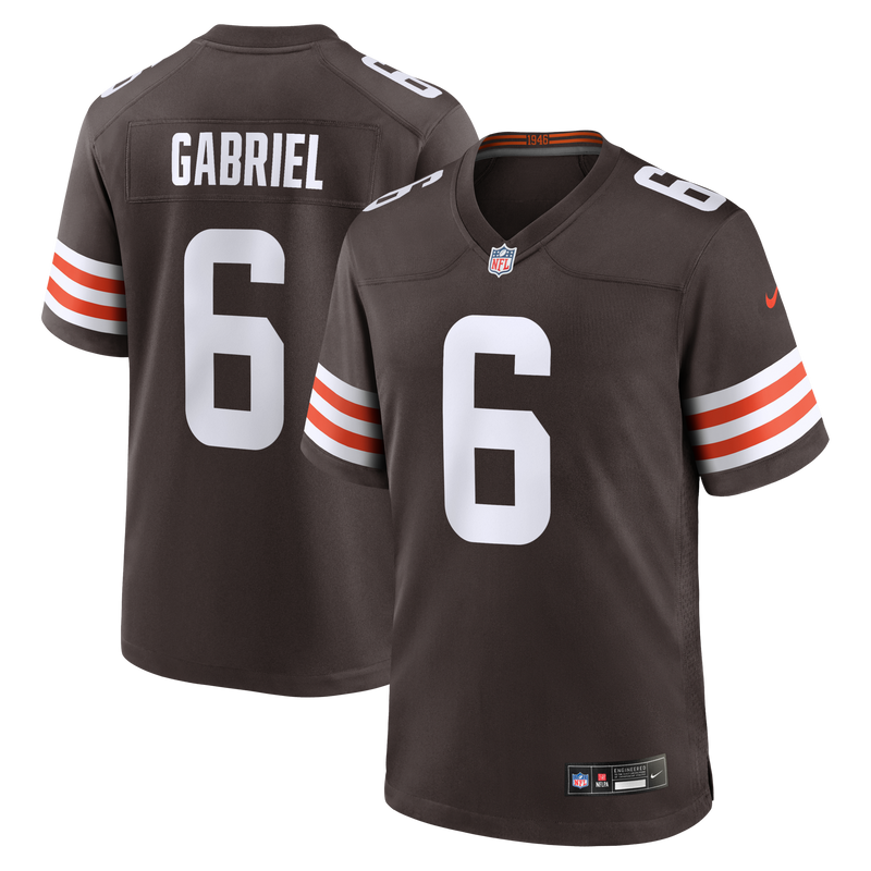 Dillon Gabriel Cleveland Browns Football Jersey, Brown Game Sportswear Jersey Shirt, Lightweight Breathable Athletic Jersey, Casual Gift for Men