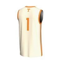 Tennessee Volunteers Lightweight Basketball Jersey, Cream Fashion Sportswear Jersey Shirt, Sleeveless Athletic Tank Jersey, Casual Gift for Men