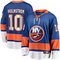 Simon Holmstrom New York Islanders Hockey Jersey, Blue Breakaway Sportswear Jersey Shirt, Long Sleeve Hockey Sweater Jersey, Casual Gift for Men