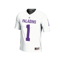 Furman Paladins Football Jersey, White Fashion Lightweight Sportswear Jersey Shirt, Lightweight Breathable Athletic Jersey, Casual Gift for Men