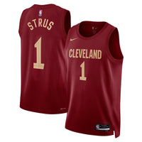 Max Strus Cleveland Cavaliers Basketball Jersey, Maroon Swingman Sportswear Jersey Shirt, Sleeveless Athletic Tank Jersey, Casual Gift for Men