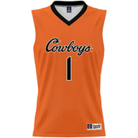 Oklahoma State Cowboys Lightweight Basketball Jersey, Orange Sportswear Jersey Shirt, Sleeveless Athletic Tank Jersey, Casual Gift for Men