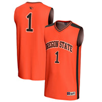 Oregon State Beavers Basketball Jersey, Orange Sportswear Jersey Shirt, Sleeveless Athletic Tank Jersey, Casual Gift for Men, Style 202219842