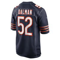 Drew Dalman Chicago Bears Football Jersey, Navy Game Sportswear Jersey Shirt, Lightweight Breathable Athletic Jersey, Casual Gift for Men