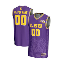 LSU Tigers Basketball Jersey, Purple Lightweight Sportswear Jersey Shirt, Sleeveless Athletic Tank Jersey, Casual Gift for Men, Style 201346787